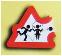 cartello stradale pericolo bambini